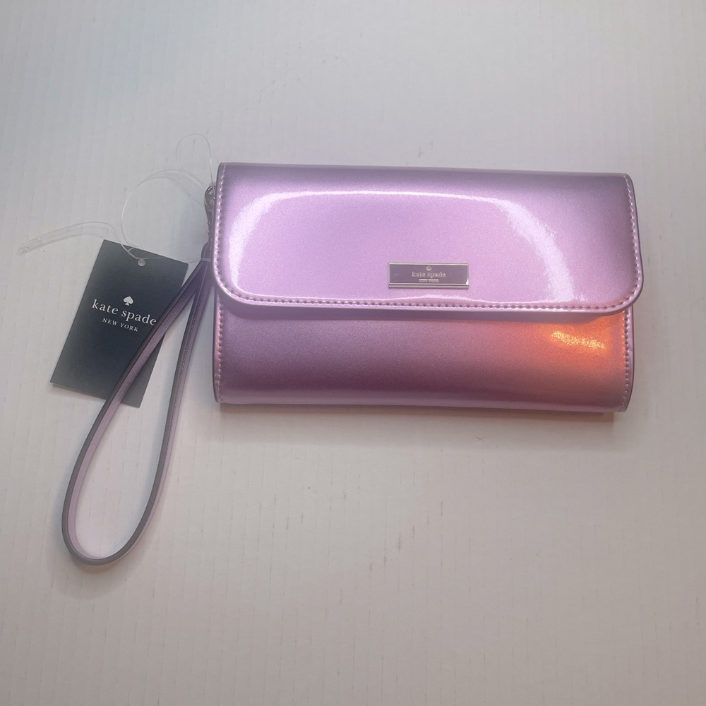Kate Spade Purple Wristlet Clutch